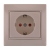 Childproof Socket Outlet Earthed - Ceramic