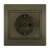 Childproof Socket Outlet Earthed - Ceramic