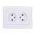 Double Socket Outlet - Without Earth - Ceramic