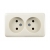 Double Socket Outlet - Earthed